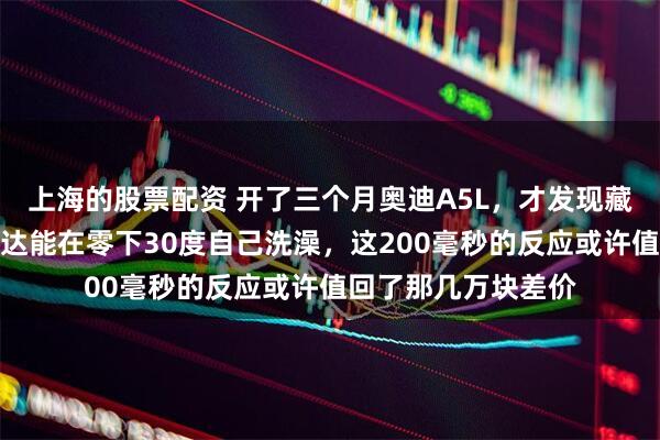 上海的股票配资 开了三个月奥迪A5L，才发现藏在前杠里的两颗雷达能在零下30度自己洗澡，这200毫秒的反应或许值回了那几万块差价
